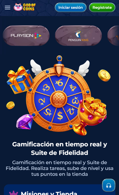 Godofcoins Casino móvil